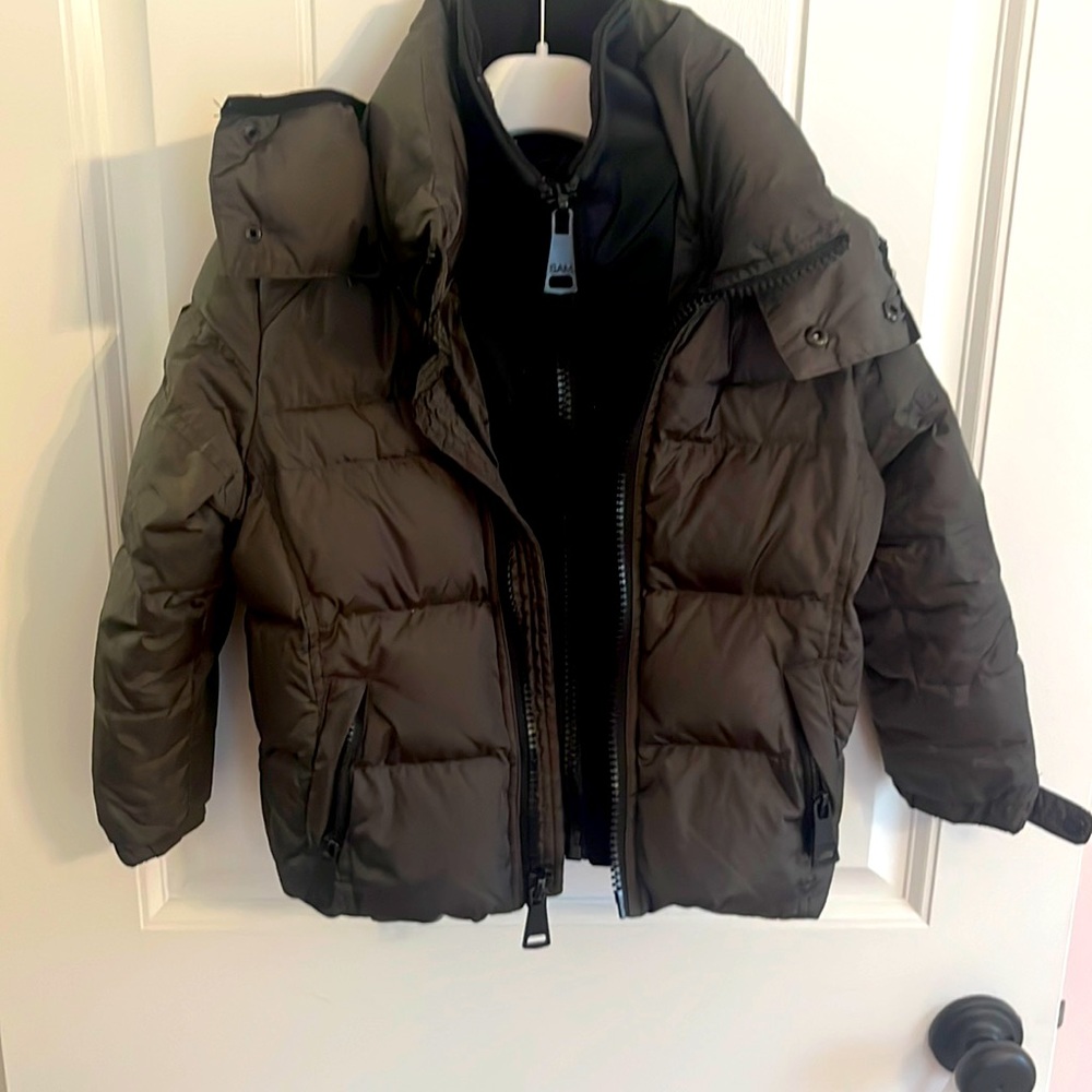 SAM little girls coat - dark grey